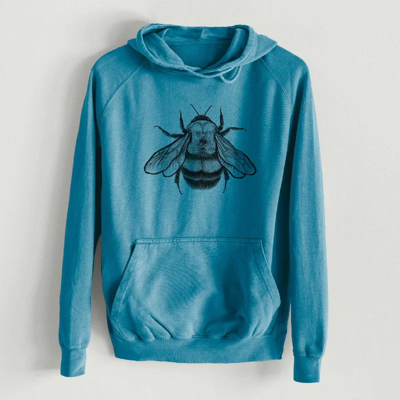 Bombus Affinis - Rusty-Patched Bumble Bee  - Mid-Weight Unisex Vintage 100% Cotton Hoodie